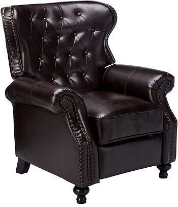 Great Deal Furniture Waldo Brown Leather Recliner
