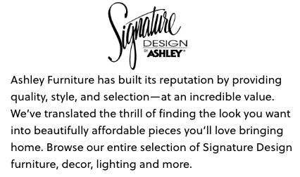 Brand Details - Signature Design by Ashley