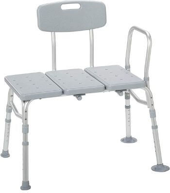 Drive Medical Bench with Adjustable Backrest