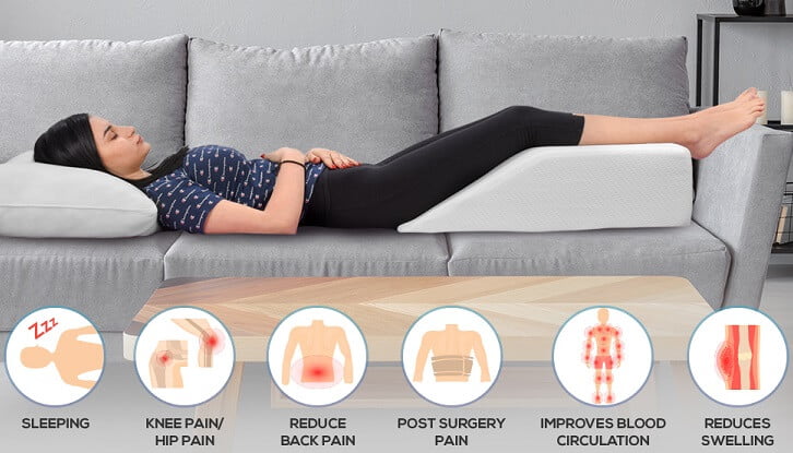 How Leg Elevation Pillow helps to Relieves Leg Pain & Improves Blood Circulation