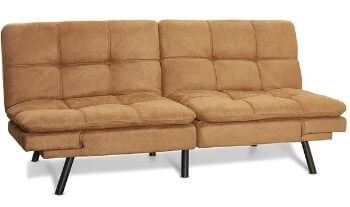 Mainstay Wooden Frame Split Seat and Back Futon