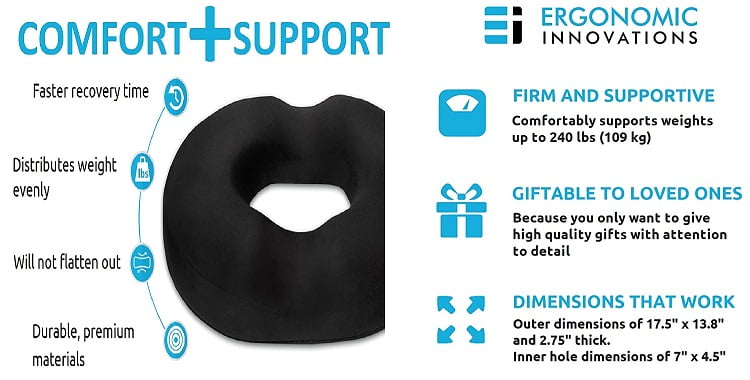 Why choose Donut Pillow Tailbone Hemorrhoid Cushion