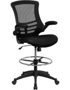 Ergonomic Drafting Chair with Adjustable Foot Ring